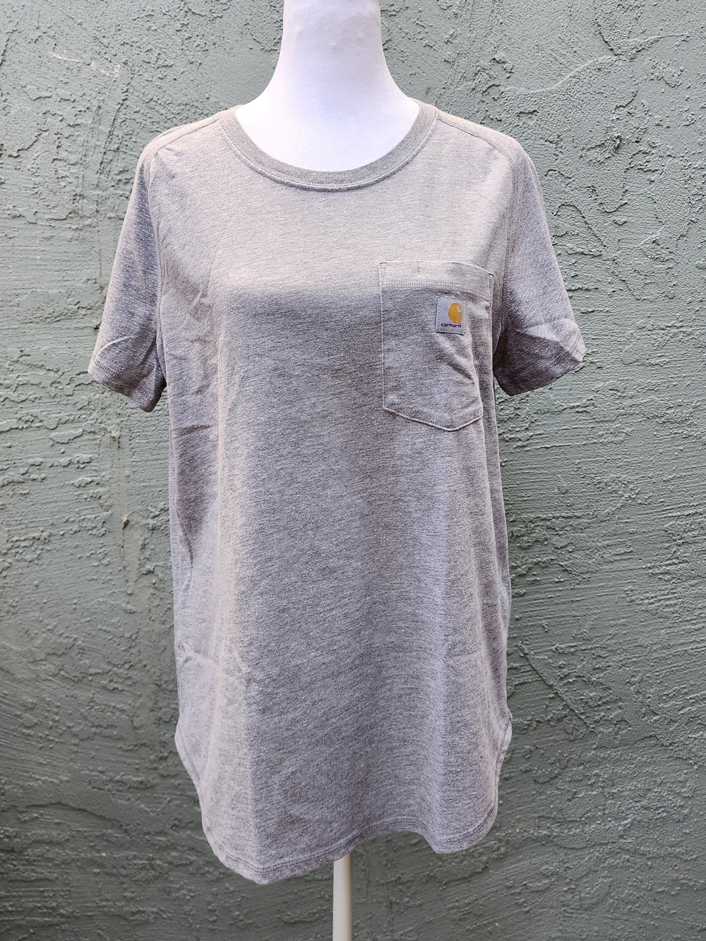 Carhartt Workwear Pocket Tee Short Sleeve Heather Gray Crewneck T-Shirt M 8-10